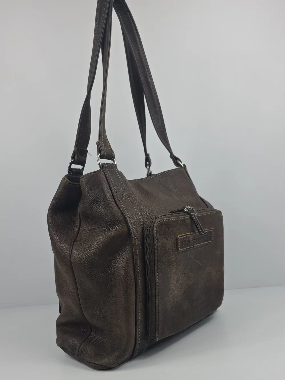 Vintage Fossil Weekender Brown Leather Women's Shoulder Bag